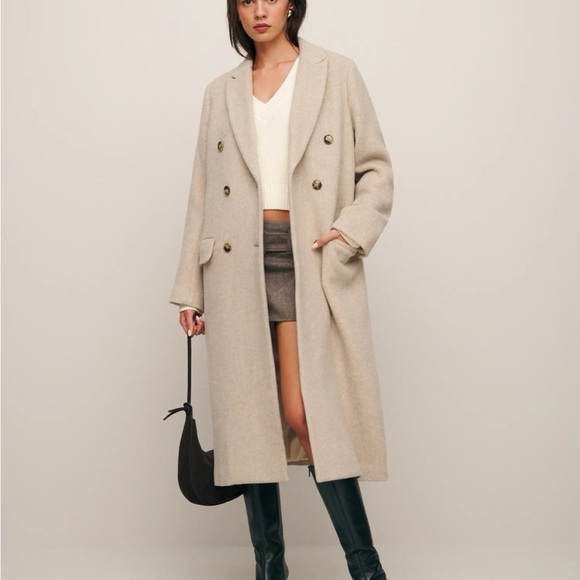 Reformation Paley Double Breasted Coat - Picture 3 of 7